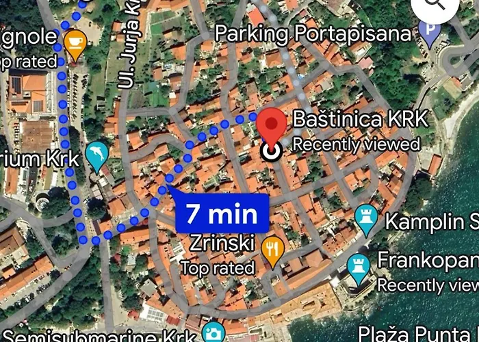 דירה Bastinica Krk Ap 2, Oldtown, Citycenter קרק